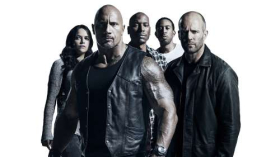 Szybcy i wsciekli 8 (2017) The Fate of the Furious 004 Michelle Rodriguez, Dwayne Johnson, Tyrese Gibson, Ludacris, Jason Statham