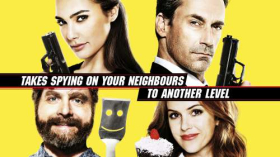 Szpiedzy z sasiedztwa 2016 Keeping Up with the Joneses 001 Gal Gadot jako Natalie Jones, Jon Hamm jako Tim Jones, Zach Galifianakis jako Jeff Gaffney, Isla Fisher jako Karen Gaffney