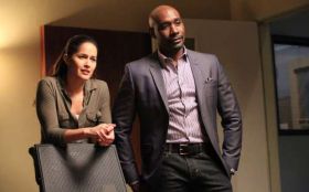 Rosewood 2015 TV 004 Jaina Lee Ortiz, Morris Chestnut