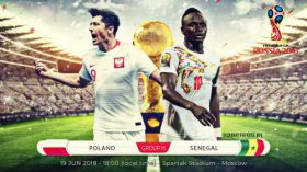 FIFA World Cup Russia 2018 031 19.06.2018 Mecz Polska - Senegal, Match Poland - Senegal, Robert Lewandowski, Sadio Mane