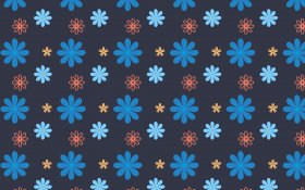 Tekstura, Texture, Tlo, Grafika 041 Niebieskie, Kwiaty, Vector