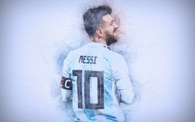Lionel Messi 037 Argentyna, Napastnik