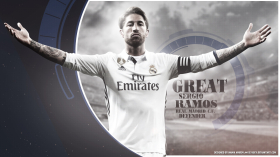 Sergio Ramos 007 Real Madryt, Primera Division, Hiszpania