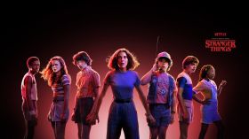 Stranger Things (2016) Serial TV 050 Sezon 3 Lucas, Max, Mike, Eleven, Dustin, Will, Erica