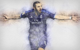 Karim Benzema 012 Real Madryt, Primera Division, Hiszpania