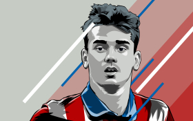 Antoine Griezmann 012 Atletico Madryt, Primera Division, Hiszpania