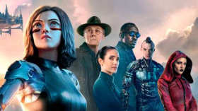 Alita Battle Angel (2019) 039 Rosa Salazar, Christoph Waltz, Jennifer Connelly, Mahershala Ali, Ed Skrein, Eiza Gonzalez