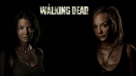 The Walking Dead (2010-) Serial TV 062 Lauren Cohan jako Maggie Greene, Emily Kinney jako Beth Greene