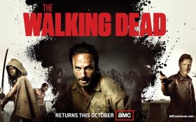 The Walking Dead (2010-) Serial TV 084 Andrew Lincoln jako Rick Grimes, Danai Gurira jako Michonne, David Morrissey jako Philip Gubernator Blake