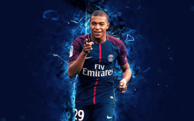 Kylian Mbappe 025 Paris Saint-Germain, Ligue 1, Francja