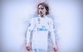 Luka Modric 011 Real Madryt, Primera Division, Hiszpania