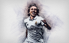 Luka Modric 013 Real Madryt, Primera Division, Hiszpania