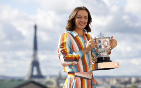 Iga Swiatek 038 Tennis, Puchar, French Open, Roland Garros 2020, Paris, France, Wieza Eiffla