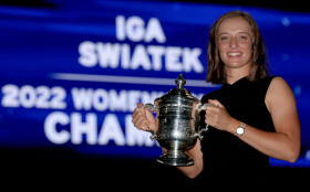 Iga Swiatek 072 US Open 2022, Nowy Jork 2022, Puchar, Trofeum