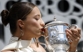 Iga Swiatek 096 French Open 2024, Roland Garros 2024, Puchar, Francja, Paryz, Sesja Zdjeciowa eurosport.tvn24.pl