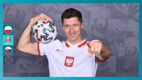 UEFA Euro 2020 022 Robert Lewandowski, Polska - Slowacja