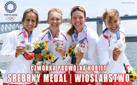 Igrzyska Olimpijskie Tokio 2020 020 Wioslarstwo, Czworka Podwojna Kobiet, Srebrny Medal