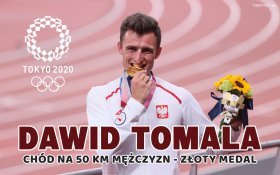 Igrzyska Olimpijskie Tokio 2020 038 Zloty Medal, Dawid Tomala, Chod na 50 km mezczyzn