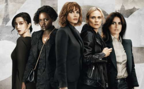 The 355 (2022) 005 Bingbing Fan jako Lin Mi Sheng, Lupita Nyongo jako Khadijah Adiyeme, Jessica Chastain jako Mason Browne, Diane Kruger jako Marie Schmidt, Penelope Cruz jako Graciela Rivera