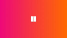 Windows 11 028 Orange, Abstract, Gradient