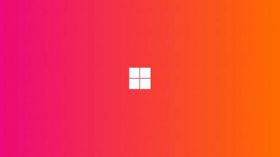 Windows 11 028 Orange, Abstract, Gradient