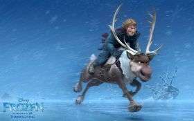 Kraina Lodu 028 Frozen, Kristoff i Sven