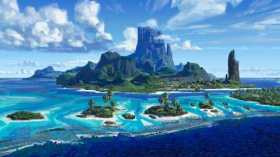 Vaiana Skarb oceanu (2016) Moana 003 Island Concept Art