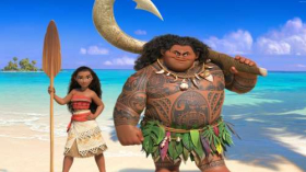 Vaiana Skarb oceanu (2016) Moana 009 Vaiana i Maui