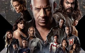 Szybcy i wsciekli 10 (2023) Fast X 006 Vin Diesel jako Dominic Toretto, Charlize Theron jako Cipher, Jason Momoa jako Dante