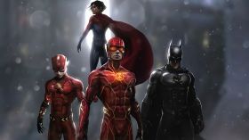 Flash (2023) The Flash 014 Flash Evil Flash Batman And Supergirl