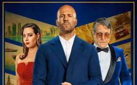 Gra fortuny (2023) Operation Fortune Ruse de guerre 004 Aubrey Plaza jako Sarah Fidel, Jason Statham jako Orson Fortune, Hugh Grant jako Greg Simmonds