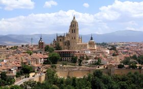 Hiszpania 001 Segovia, Katedra, Miasto, Panorama