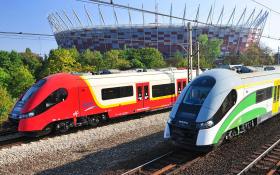 Warszawa 010 Polska, Pociagi, SKM, Srodek Transportu, Stadion Narodowy