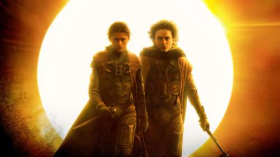 Diuna Czesc Druga (2024) Dune Part Two 008 Zendaya jako Chani, Timothee Chalamet jako Paul Atryda