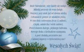 Swieta, Boze Narodzenie, Christmas 2183 Bombki, Swierk, Zyczenia Swiateczne, Boze Narodzenie, wiec kazdy sie raduje ...