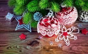 Swieta, Boze Narodzenie, Christmas 5120x3200 070 Swierk, Bombki, Gwiazdki, Ozdoby