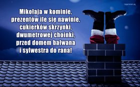 Swieta, Boze Narodzenie,Christmas 1985 Zyczenia, Mikolaj, Komin, Wierszyk