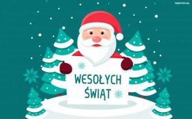 Zyczenia, Wesolych Swiat, Vector, Swiety Mikolaj, Choinki