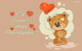 Walentynki, Milosc 1427 Mis, Teddy Bear, Czy zostaniesz moja Walentynka