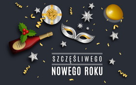 Sylwester, Nowy Rok, New Year 0797 Vector, Zyczenia, Szczesliwego Nowego Roku, Dekoracje