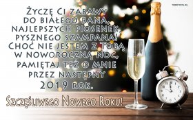 Sylwester, Nowy Rok, New Year 0939 Zegar, Szampan, Kieliszek, Choinka, Zyczenia Noworoczne