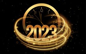 Sylwester, Nowy Rok, New Year 1125 Zegar, 2023
