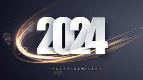 Sylwester, Nowy Rok, New Year 1200 Happy New Year 2024, Vector