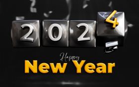 Sylwester, Nowy Rok, New Year 1206 Happy New Year 2024, Vector