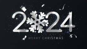 Sylwester, Nowy Rok, New Year 1218 Merry Christmas, Rok 2024, Vector, Gwiazdka, Black