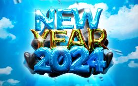 Sylwester, Nowy Rok, New Year 1223 Vector, 2024 Rok, Happy New Year