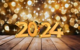 Sylwester, Nowy Rok, New Year 1240 Swiatelka, 2024 Rok