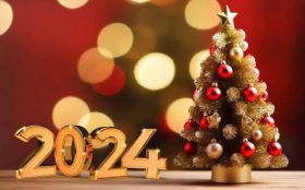 Sylwester, Nowy Rok, New Year 1241 Mala Choinka, 2024 Rok