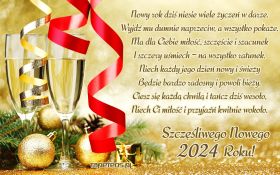 Sylwester, Nowy Rok, New Year 1254 Bombki, Szampan, Zyczenia na Nowy 2024 Rok, Nowy Rok Dzis Niesie ...
