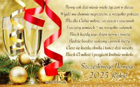 Sylwester, Nowy Rok, New Year 1318 Bombki, Szampan, Zyczenia na Nowy 2025 Rok, Nowy Rok Dzis Niesie ...